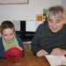 Visite éclair des grands-parents pour les 5 ans de Margaux