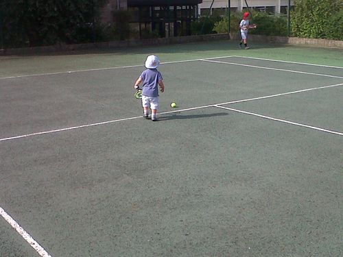 Genre, je joue au tennis