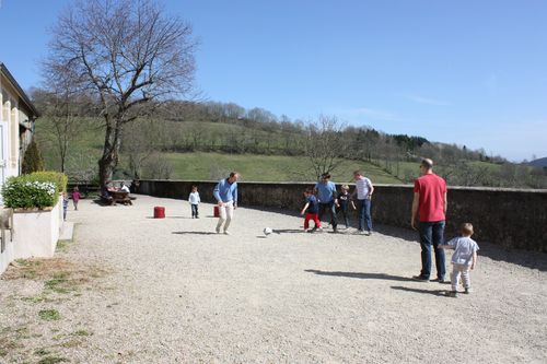 Foot devant le gîte